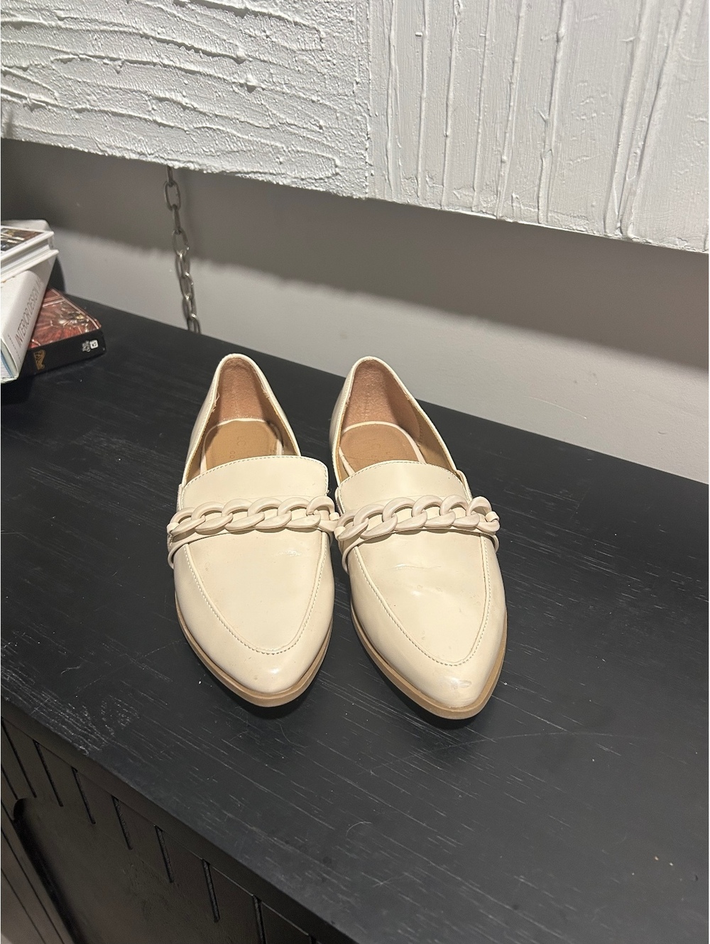 LC Lauren Conrad Demii Chain Loafers in Bone / Cream size 6.5